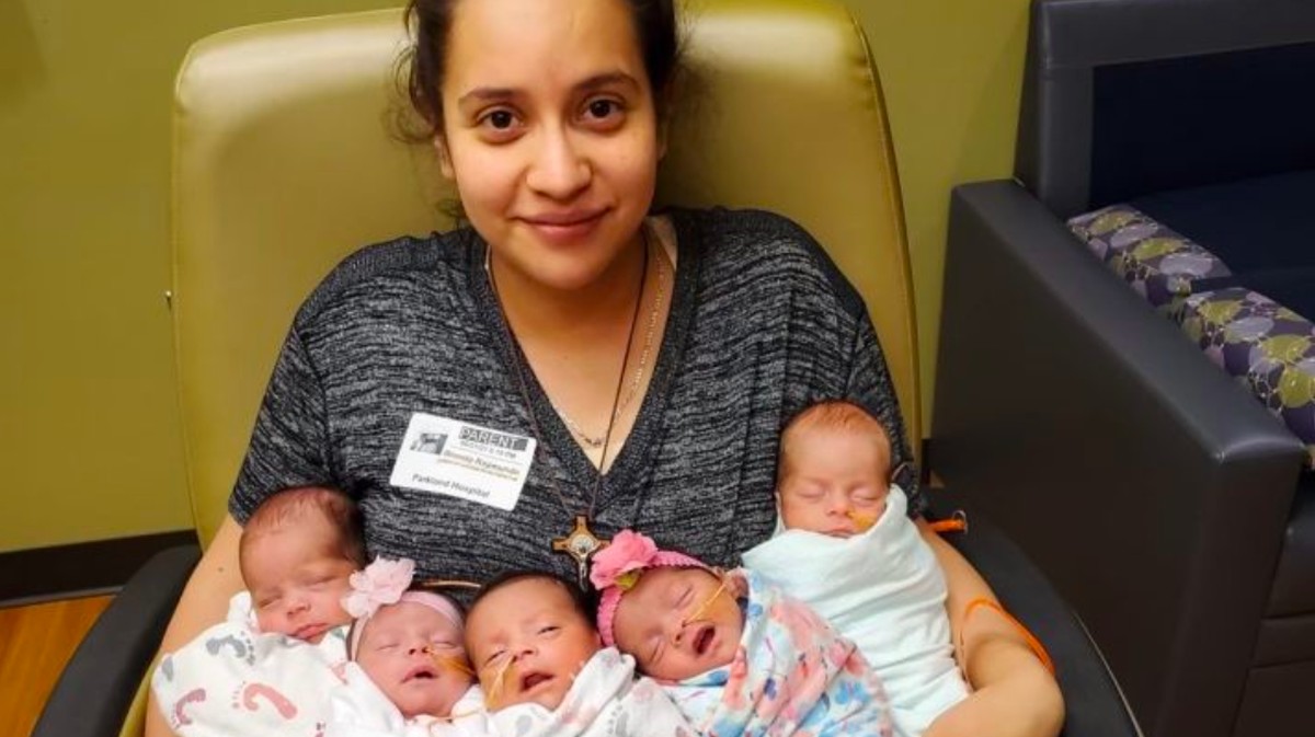 Mulher que tentou engravidar por 3 anos dá à luz quíntuplos nos EUA após tratamento de fertilidade