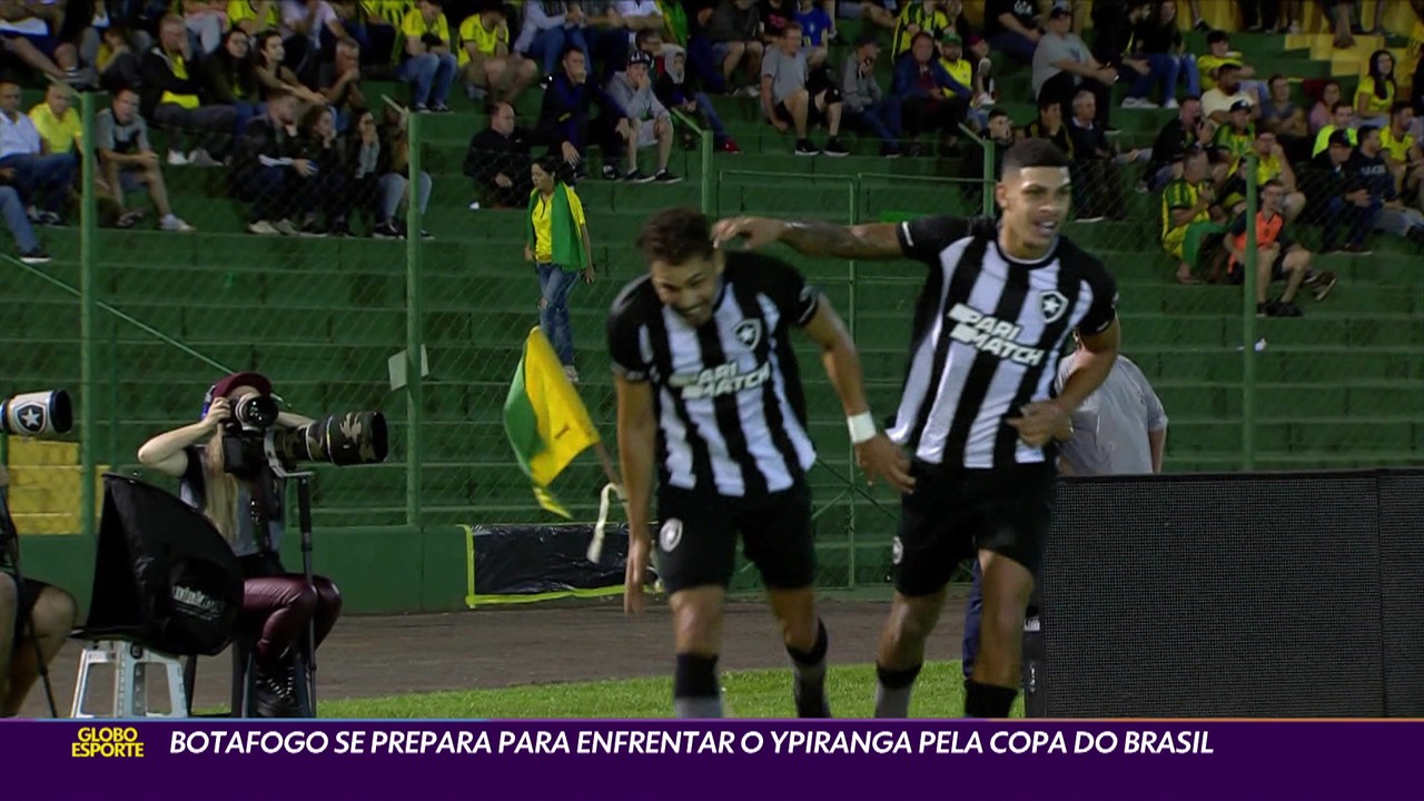 Botafogo se prepara para enfrentar o Ypiranga pela Copa do Brasil