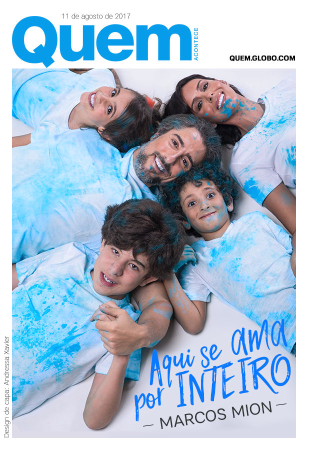 Marcos Mion e família (Foto: Marco Pinto/  Ed. Globo)