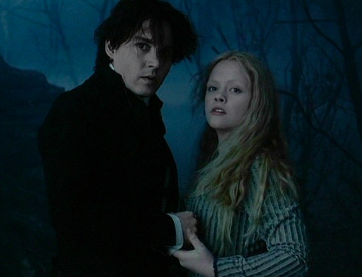 Johnny Depp e Christina Ricci em cena de A Lenda do Cavaleiro Sem Cabeça (1999) (Foto: Reprodução)