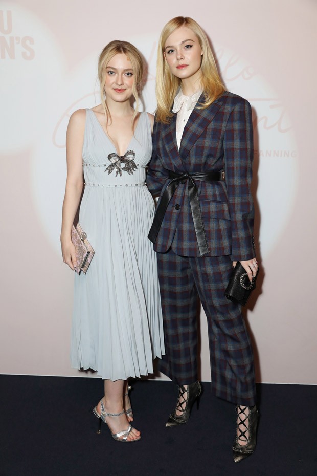 LONDON, ENGLAND - FEBRUARY 19:  Dakota Fanning (L) and Elle Fanning attend the Miu Miu Women's Tales # 15 Screening at The Curzon Mayfair on February 19, 2018 in London, England.  Pic Credit: Dave Benett (Foto: Dave Benett)