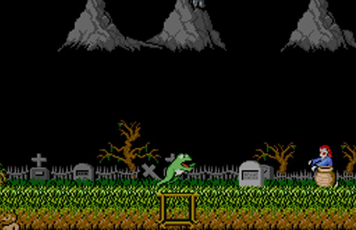 As transformações bizarras começaram ainda no NES quando Arthur vira um sapo em Ghostsn Goblins (Foto: Reprodução/Pro Tip of the Day)