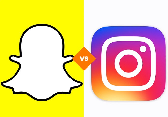 Instagram ou Snapchat? Apps mudam e ficam cada vez mais perto um do outro (Foto: Arte/TechTudo)