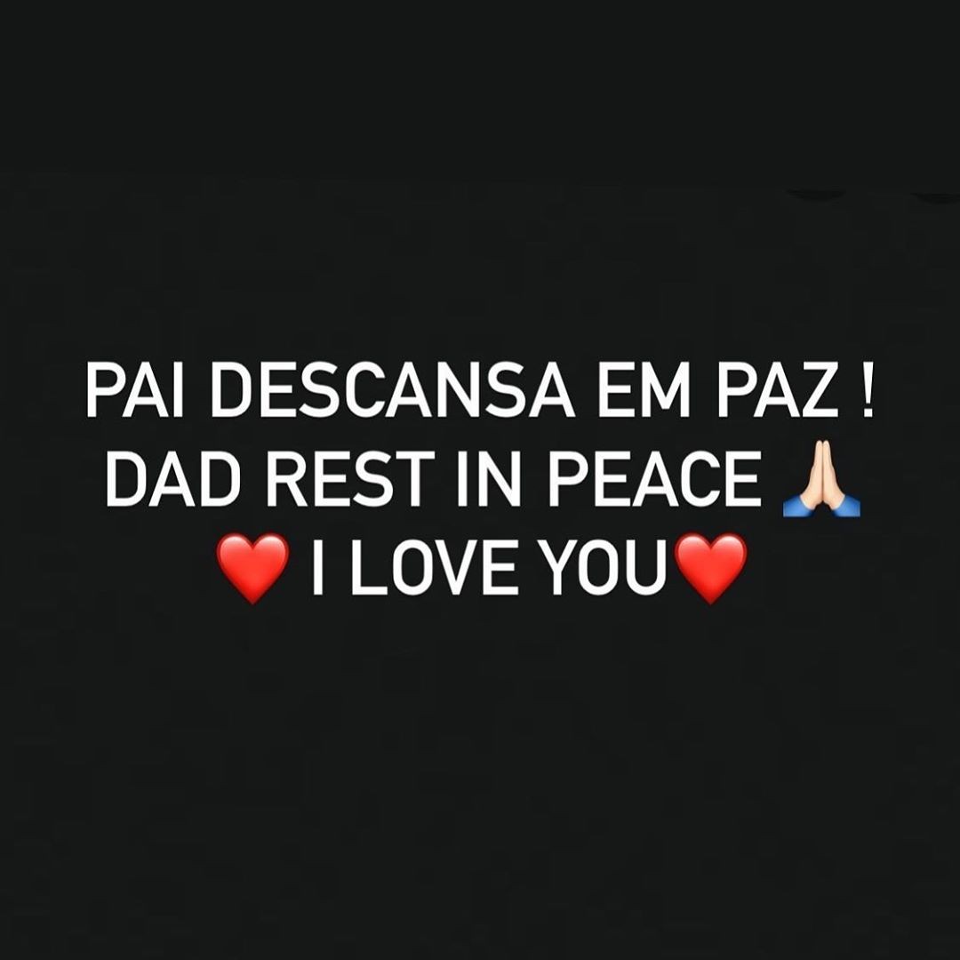 Jessica Alves lamenta morte do pai (Foto: Reprodução / Instagram)