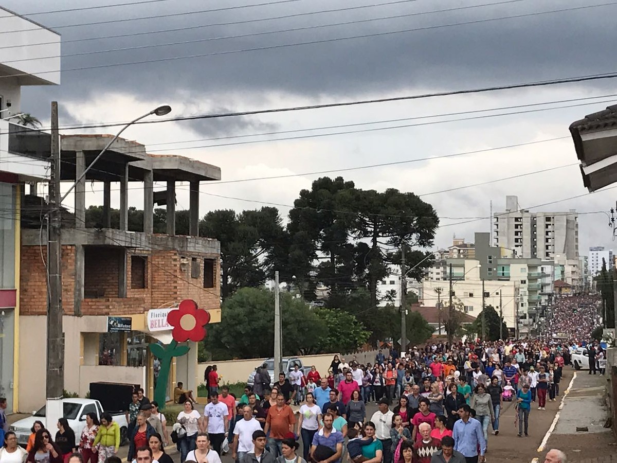 Romaria a Nossa Senhora Aparecida atrai milhares de fieis a Campos Novos Santa Catarina G1