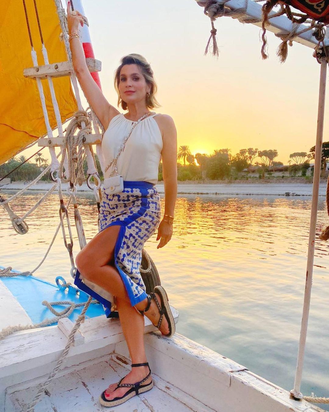 Flávia Alessandra relembra fotos de viagem ao Egito com Otaviano Costa (Foto: Reprodução / Instagram)