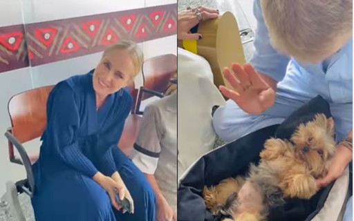 Xuxa mostra momento fofo de Angélica com sua cachorrinha nos bastidores de nova série