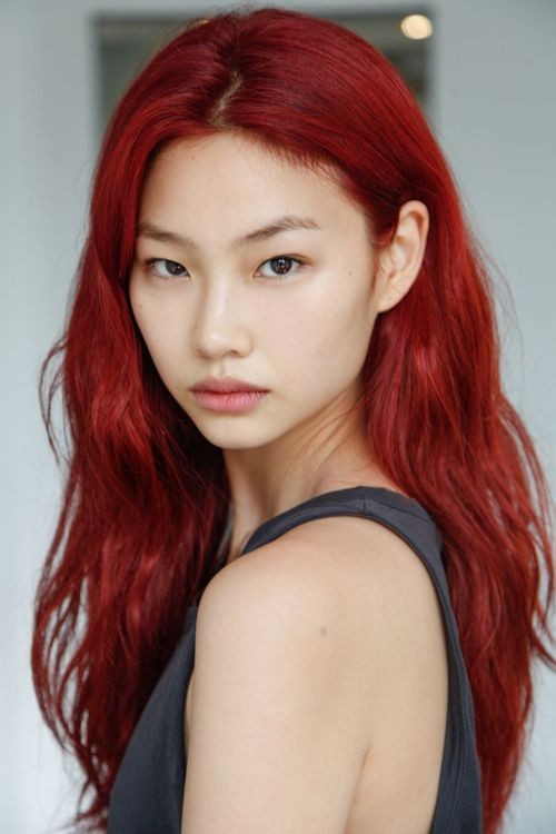 HoYeon Jung ruiva (Foto: Models.com/Reprodução)