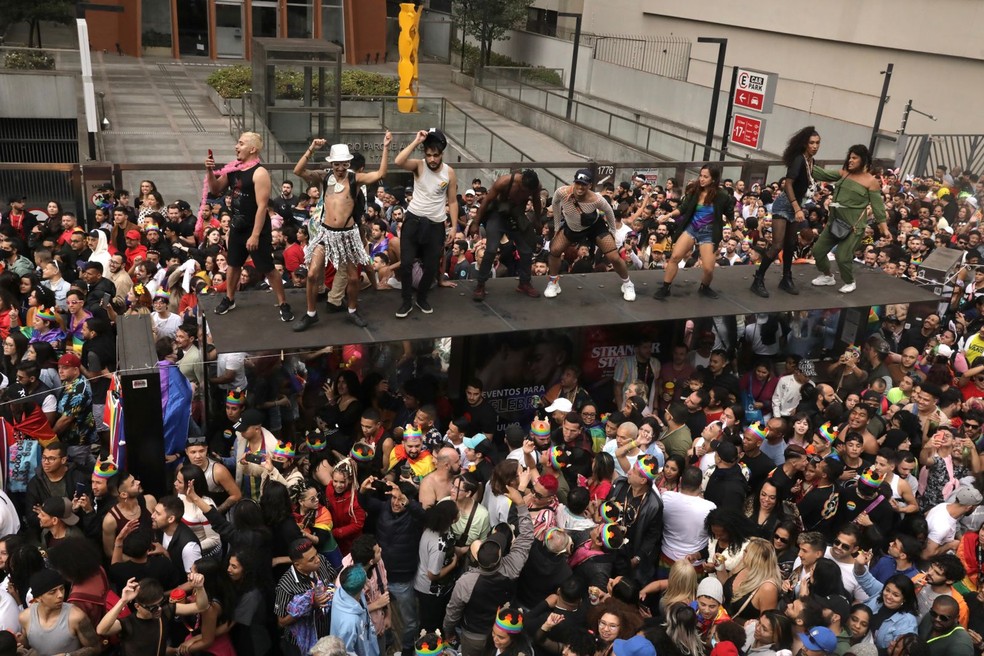 Parada do Orgulho LGBT+ neste domingo (19) — Foto: Celso Tavares/g1 