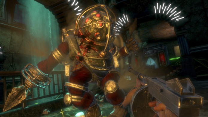 BioShock nos apresentou aos temidos Big Daddy que se tonaram o assustador rosto da franquia (Foto: Reprodução/Steam)