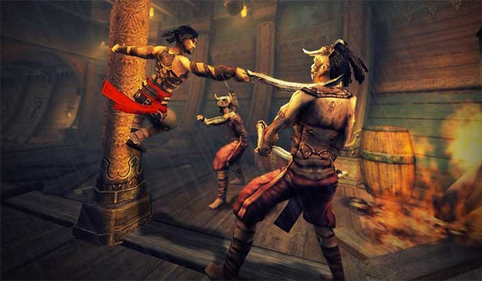 Prince of Persia com ação em Warrior Within (Foto: Divulgação/Ubisoft)