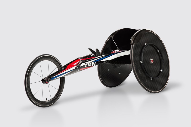 A cadeira do time paralímpico dos Estados Unidos, desenvolvida pela BMW (Foto: Divulgação)