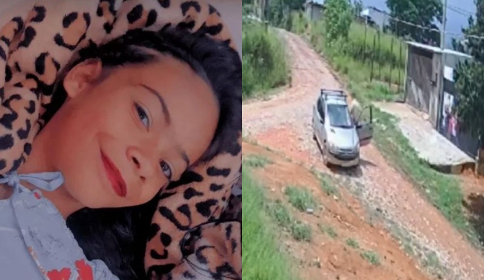 Imagens mostram carro parado em local onde menina achada morta foi vista pela última vez — Foto: Arquivo pessoal
