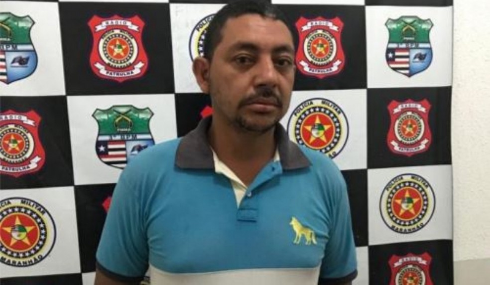 Rafael Rodrigues Pereira, de 35 anos, acusado de violentar sua esposa em Imperatriz.  â€” Foto: DivulgaÃ§Ã£o/PolÃ­cia Militar do MaranhÃ£o