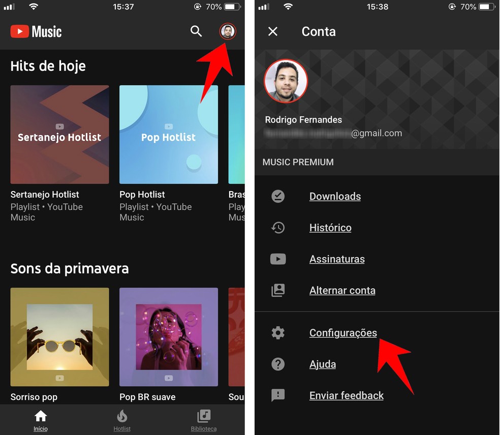 Como baixar vídeos do YouTube Music no celular Android ou ...