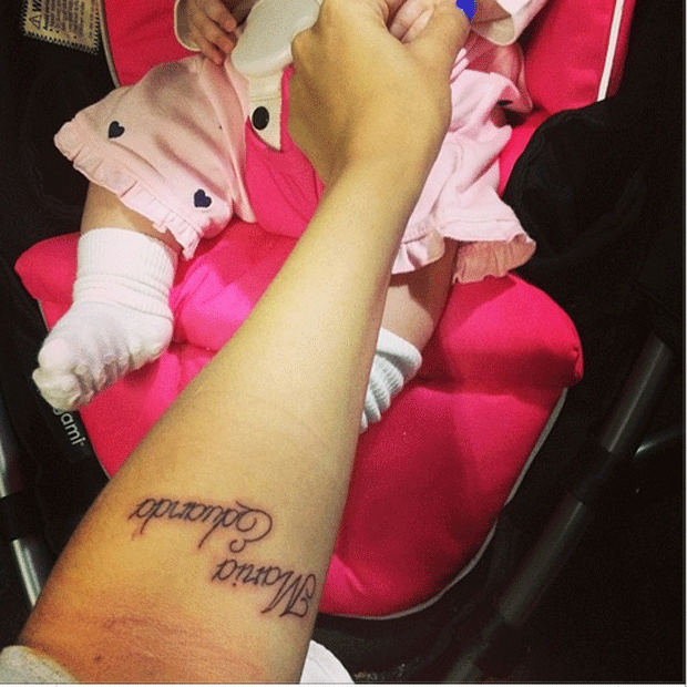 Juliana Despirito faz tatuagem em homenagem à filha (Foto: Reprodução/Instagram)