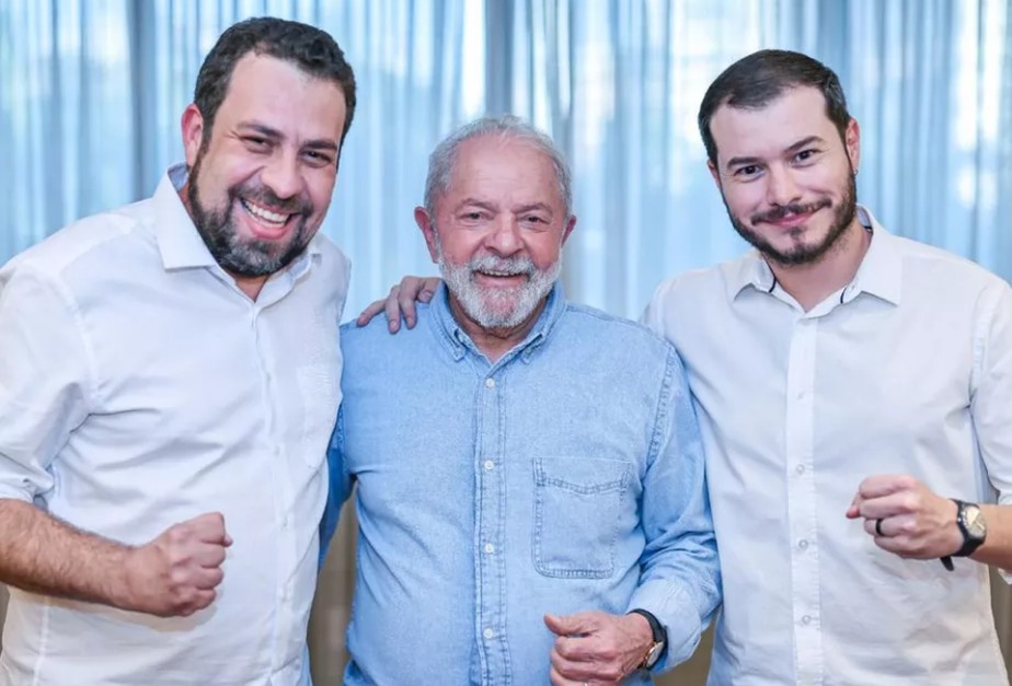 Guilherme Boulos, Lula e Juliano Medeiros