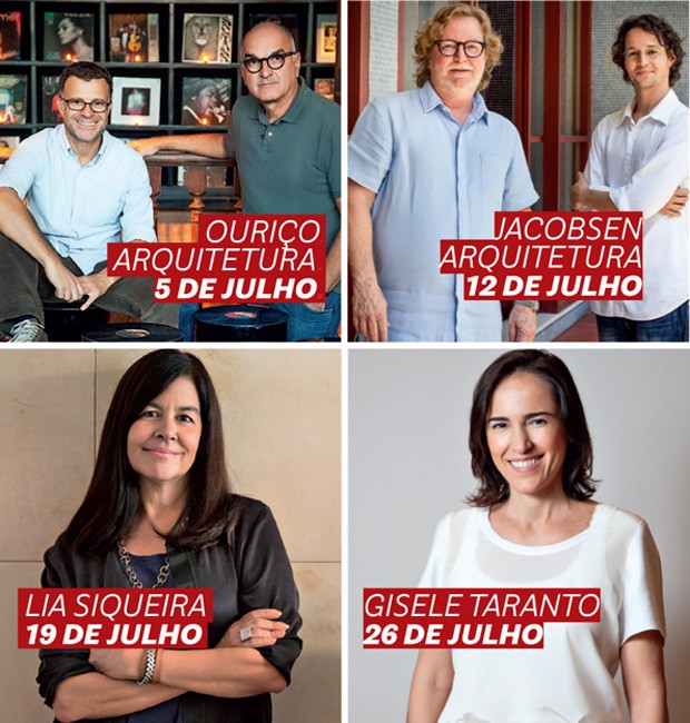 Facebook Live: programação de julho tem quatro arquitetos cariocas! (Foto: Divulgação )