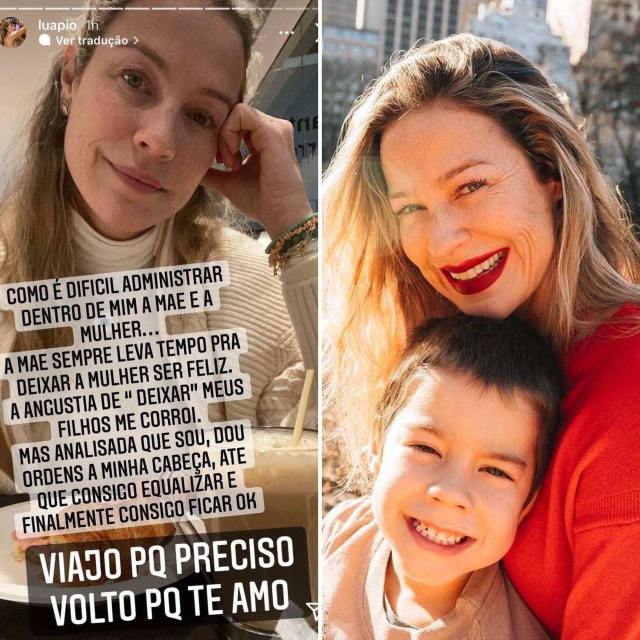 Luana Piovani fala sobre dificuldade de administrar trabalho e maternidade (Foto: Reprodução / Instagram)