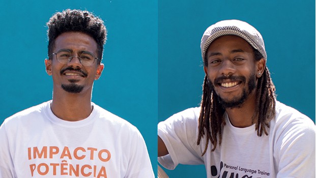 Diogo Bezerra da Silva  e diego Ramos, da 4Way: ensino de inglês na favela, para ajudar jovens da periferia a terem mais chances no mercado de trabalho (Foto: Carol Quintanilha)
