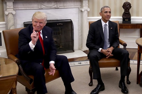 Donald Trump e Barack Obama (Foto: Getty Images)