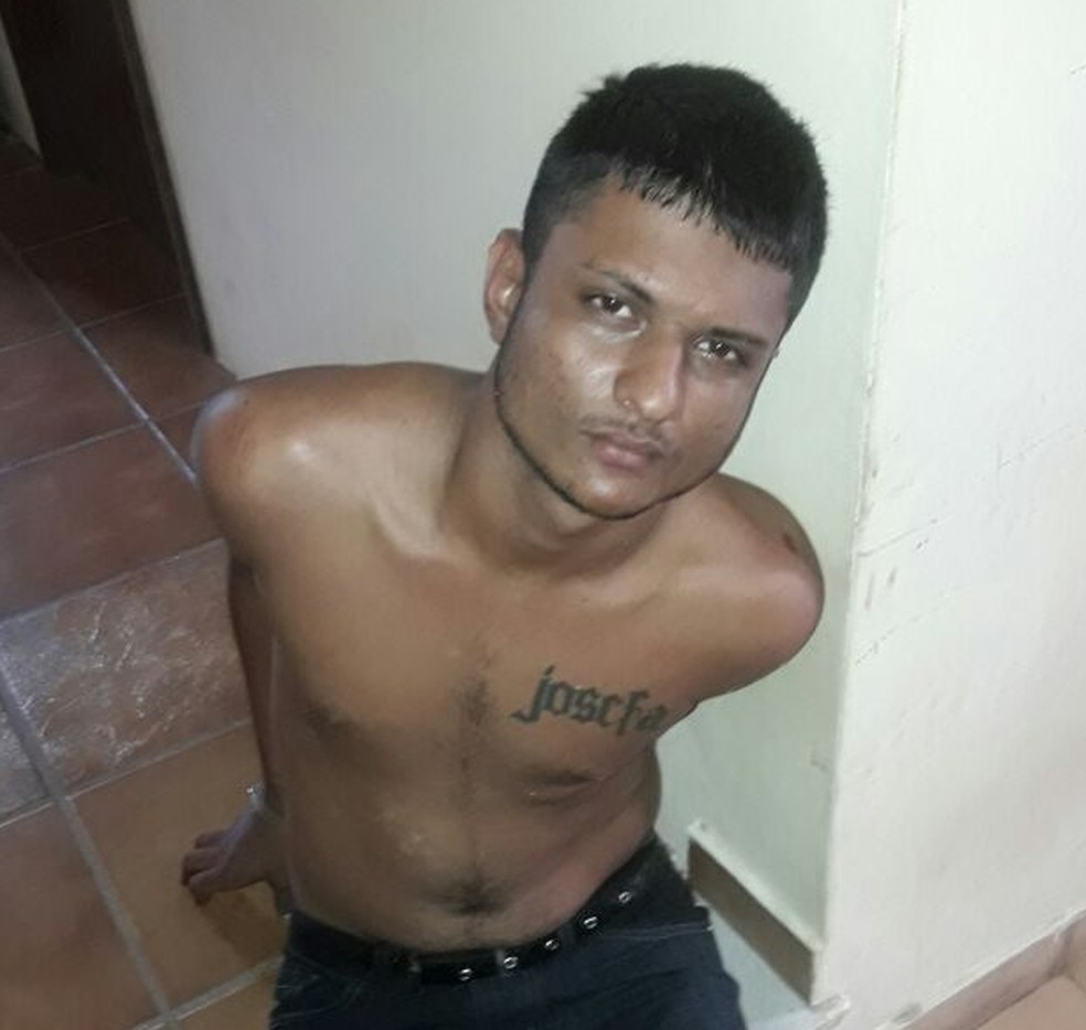 Matheus Lopes Brandão foi preso por suspeita de participação em assalto no shopping de São Luís (Foto: Divulgação/Polícia Militar)