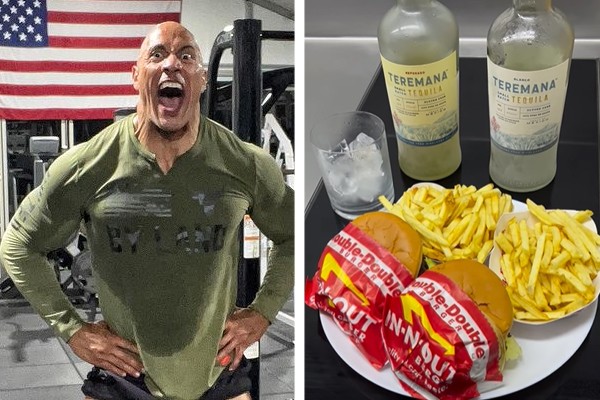 The Rock furou a dieta com refeição altamente calórica e gordurosa (Foto: Reprodução / Instagram)