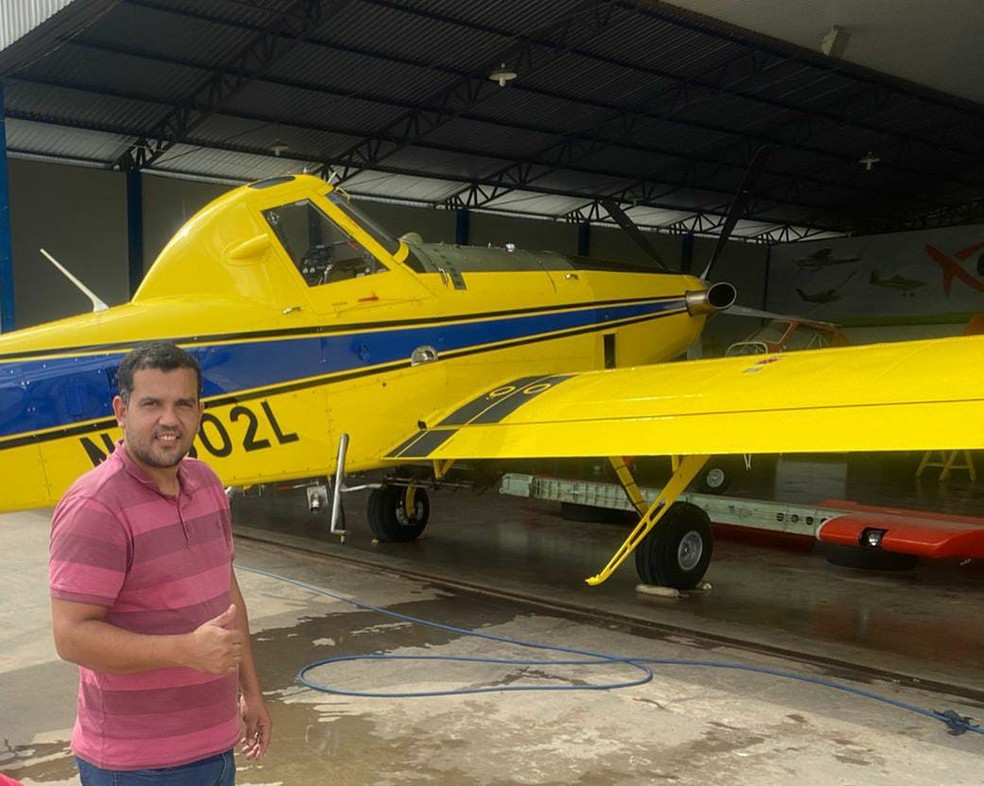 Piloto de 35 anos morre após queda de avião agrícola no oeste da Bahia  — Foto: Arquivo Pessoal