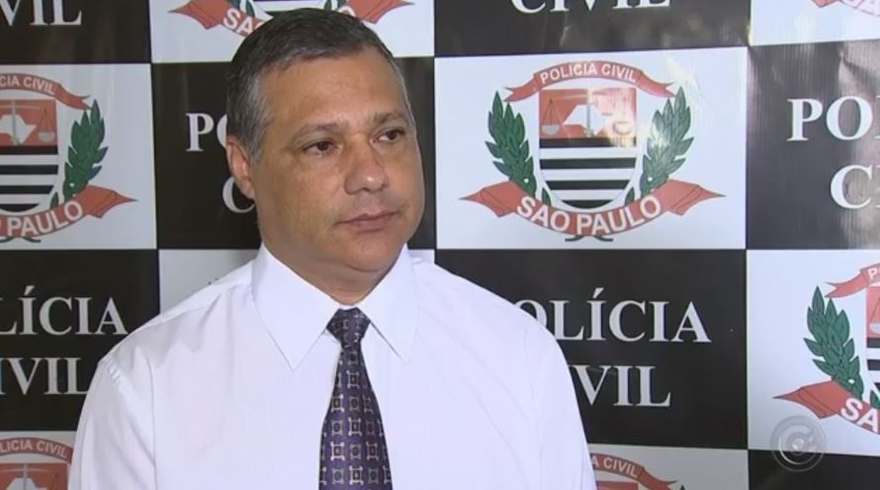 Delegado Eduardo Delegado de Souza Fernandes, que investigou a morte de Emanuelly em Itapetininga (Foto: Reprodução/TV TEM)