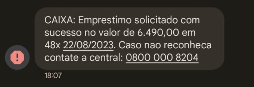 Estratégia é atrair cliente em razão de transação que não foi feita por ele — Foto: Reprodução