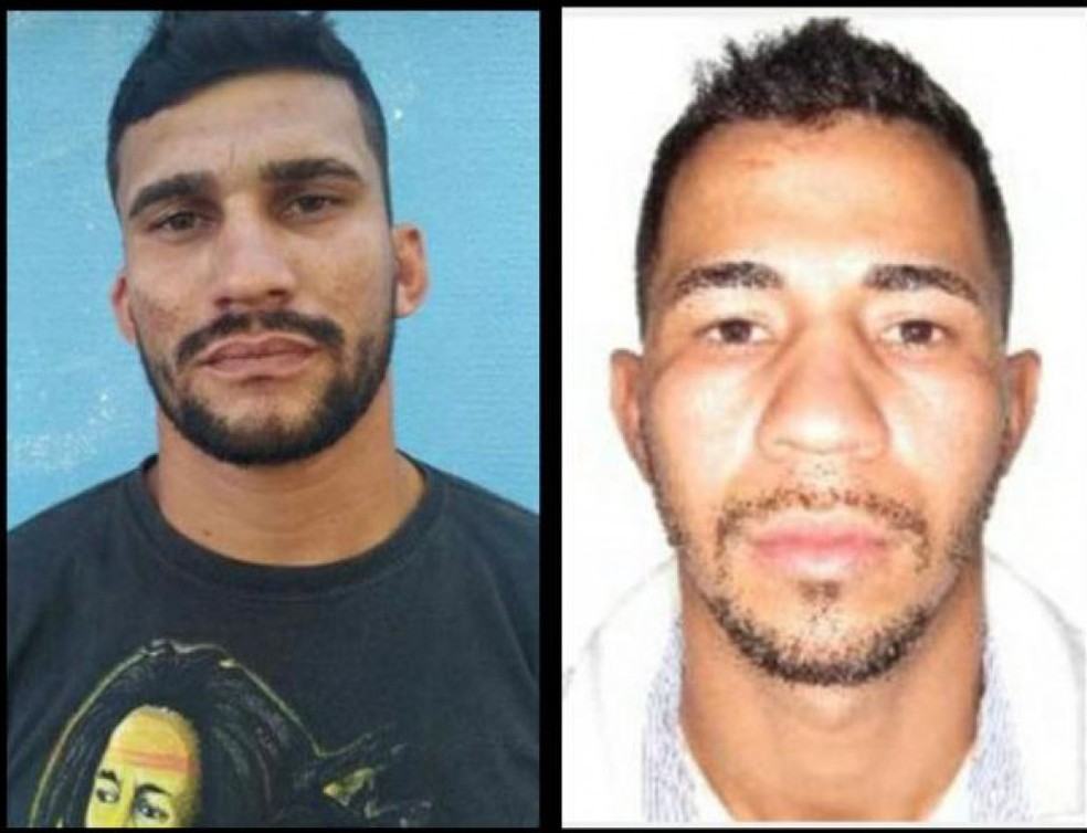 Wesdra Victor Galvão de Souza, de 29 anos, e Alan Patric Schuller, de 27, suspeitos de ter assassinado do policial, se entregaram à DHPP — Foto: Divulgação