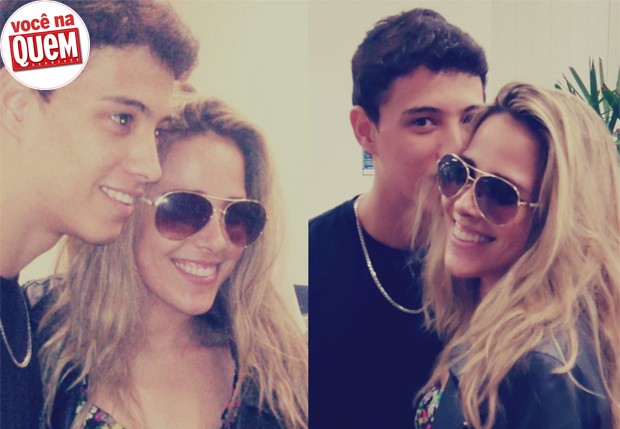 Edinan Almeida e Wanessa (Aracruz – ES): “Eu encontrei a cantora Wanessa no aeroporto, ela me surpreendeu com sua beleza e simpatia! Confesso ter ficado nervoso" (Foto: Reprodução )