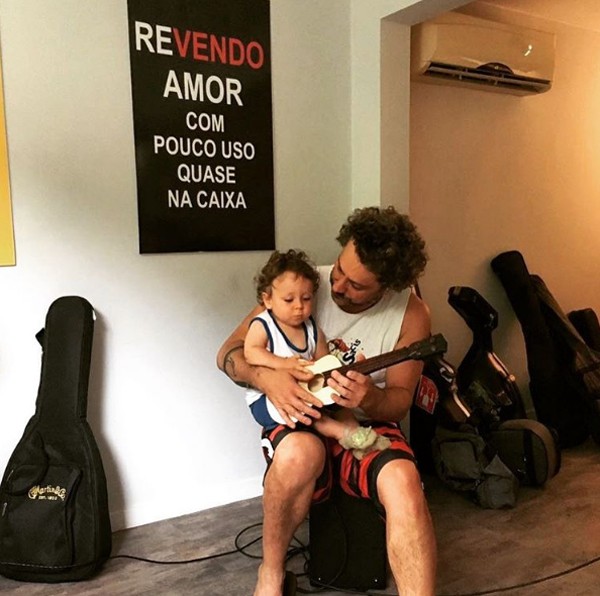 Alexandre Nero e o filho Noá (Foto: Reprodução / Instagram)