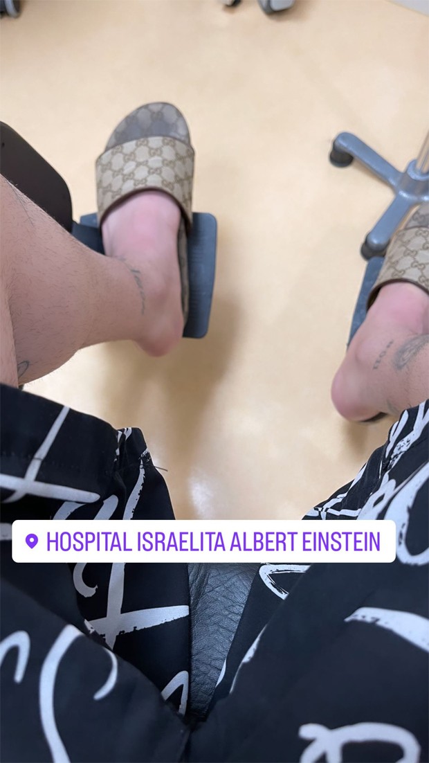 Kevinho rompeu tendão e parou no hospital (Foto: Reprodução / Instagram)