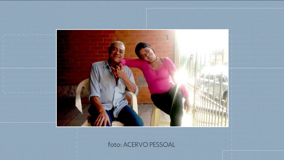 Foto do suspeito de matar Vanessa Caetano de Oliveira ao lado da vÃ­tima (Foto: ReproduÃ§Ã£o TV Globo)