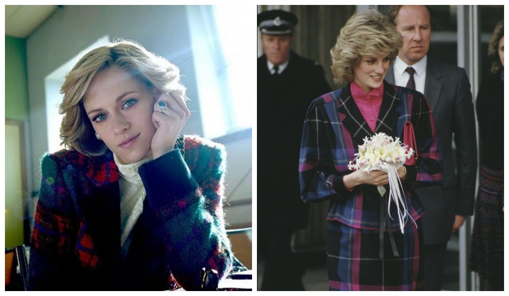 Looks do filme 'Spencer' e como eles foram usados por Diana  (Foto: Reprodução / Getty)