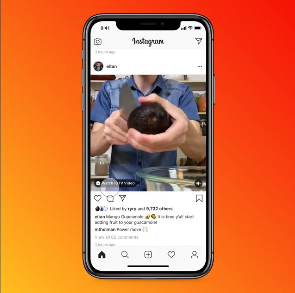 Em 2020, Instagram anunciou que mostrará anúncios em vídeos do IGTV  — Foto: Divulgação/Instagram
