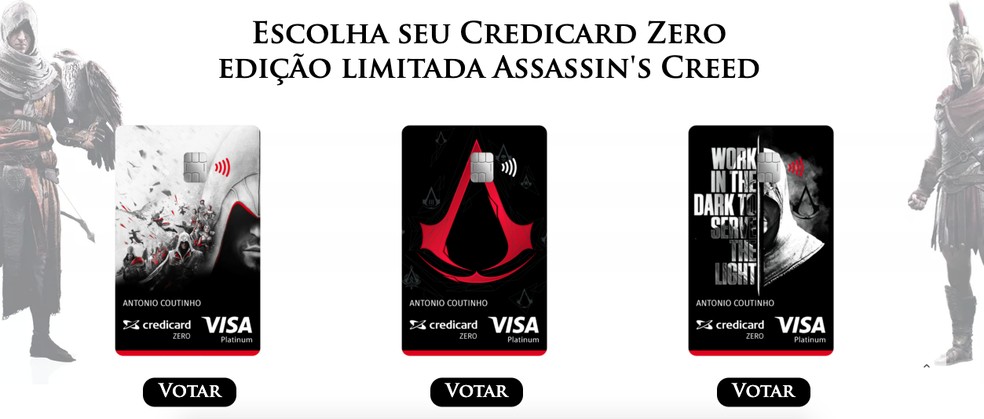 Ubisoft lança cartão de crédito personalizado de Assassin's Creed — Foto: Reprodução/Ubisoft