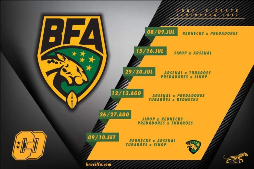 Jogos da Conferência Centro-Oeste do BFA (Foto: Divulgação)