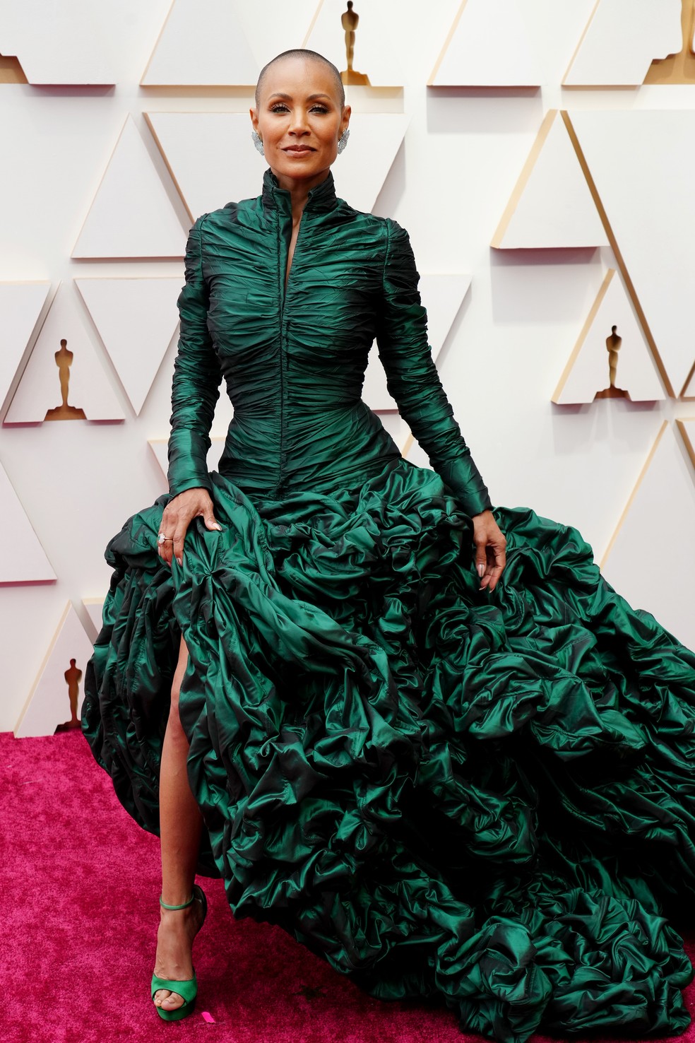 Jada Pinket-Smith no Oscar 2022 — Foto: Jeff Kravitz/Getty Images