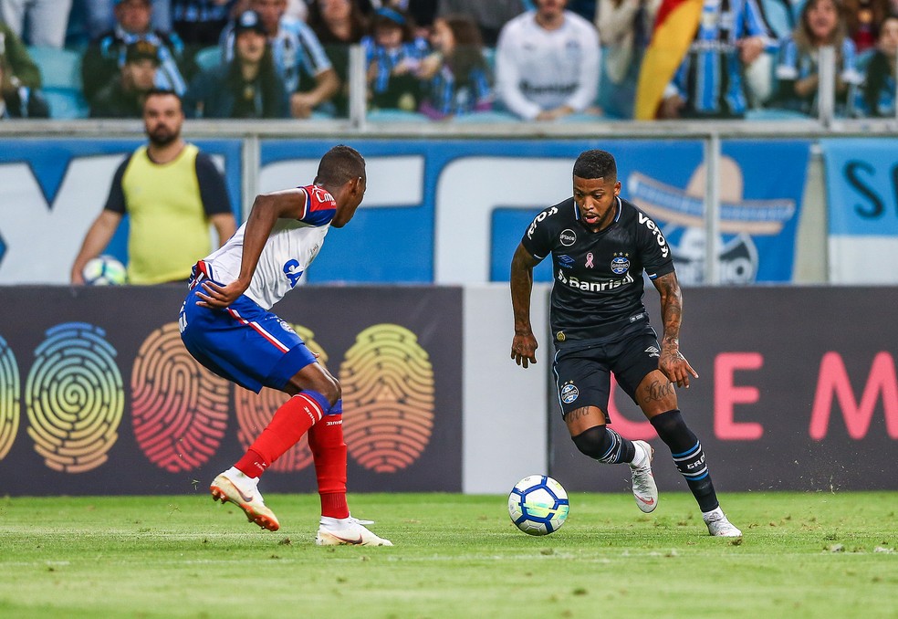 Marinho foi contratado para "furar" defesas — Foto: Lucas Uebel / Grêmio, DVG