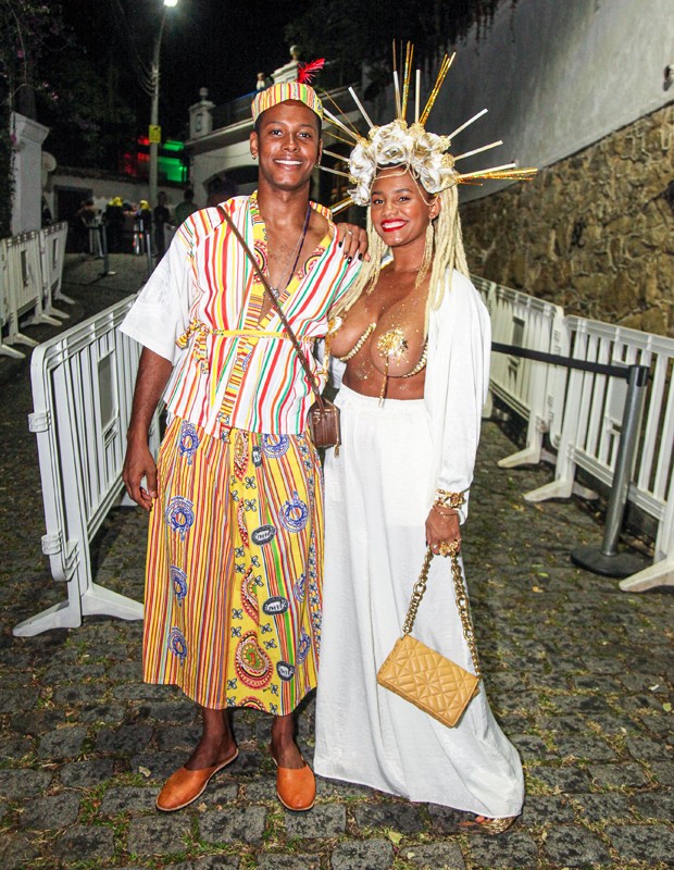 Jessica Ellen e Dan Ferreira no Baile do Arara (Foto: Paulo Tauil/Brazil News)