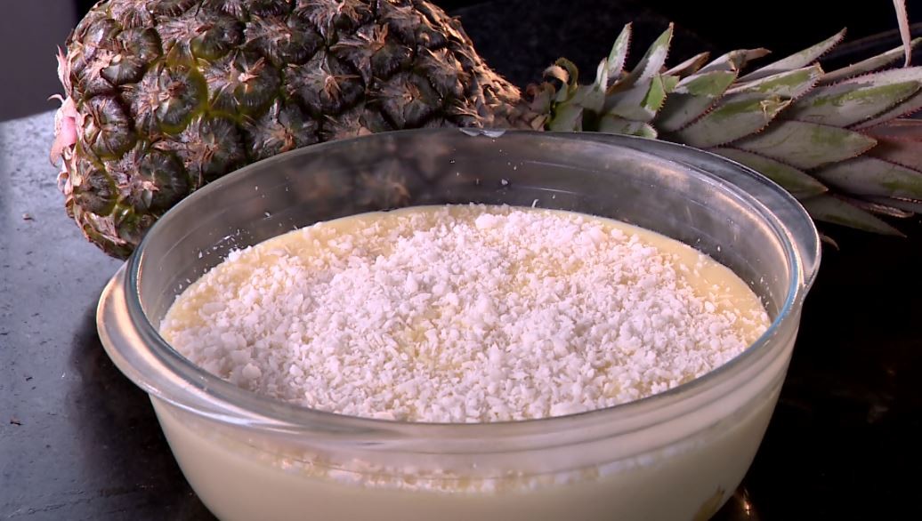 Sobremesa de abacaxi com coco é receita da 'Hora do Rancho'