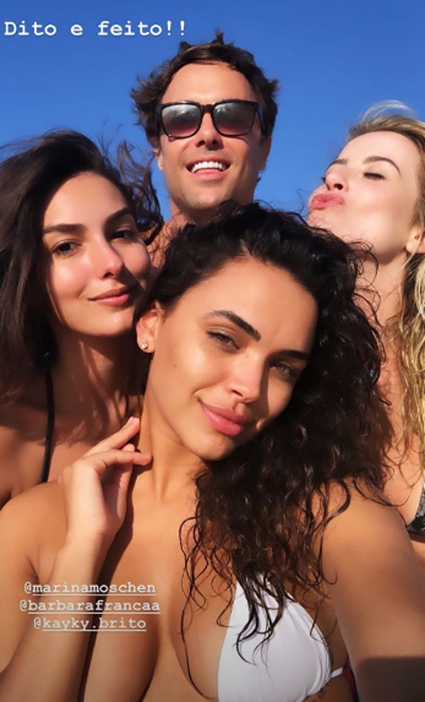 Marina Moschen, Kayky Brito, Giovana Cordeiro e Barbara França (Foto: Reprodução Instagram)