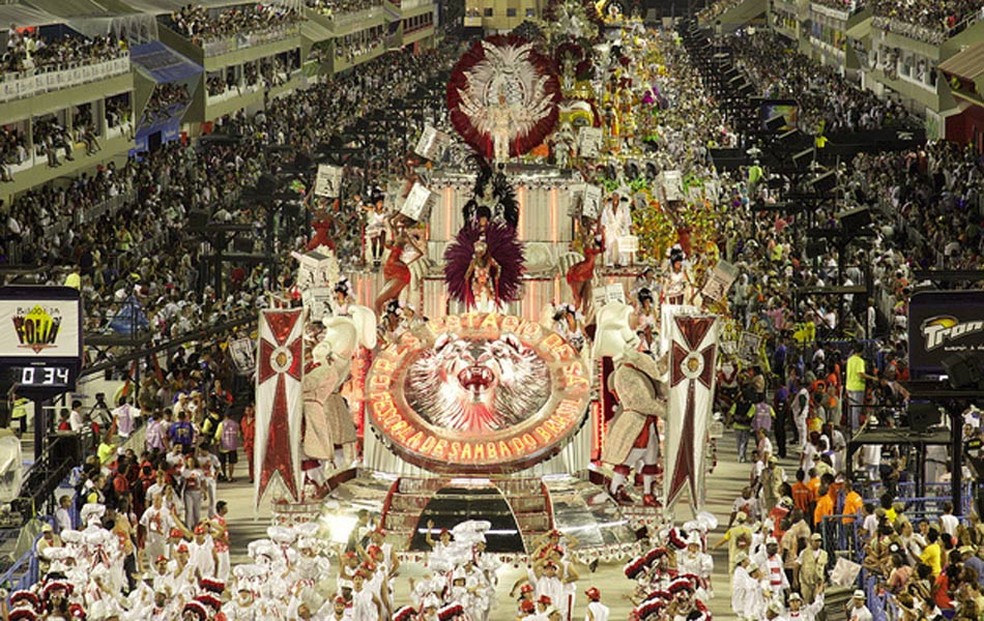 Escolas do Grupo Especial, como a Estácio de Sá, já divulgaram seus enredos e preparam seus carnavais para o desfile de 2020 na Sapucaí — Foto: Raphael David|Riotur