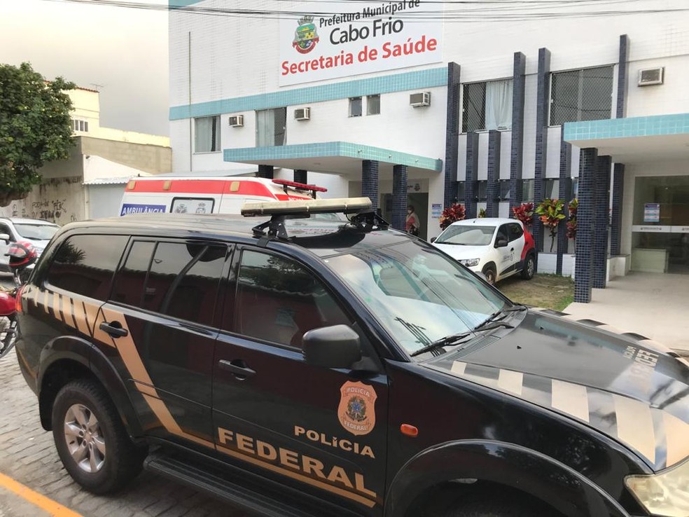 PF, MPF e CGU fazem buscas na Secretaria de Saúde de Cabo Frio, na Região dos Lagos — Foto: Divulgação