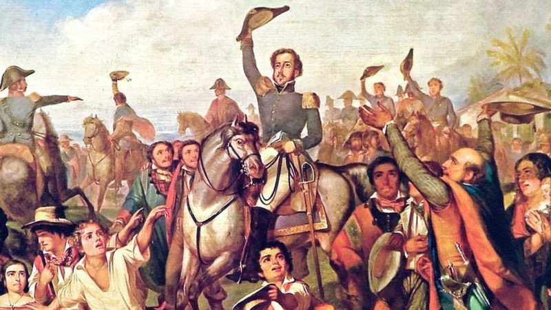 Quadro de François-René Moreaux que retrata a proclamação da independência brasileira (Foto: BBC News)