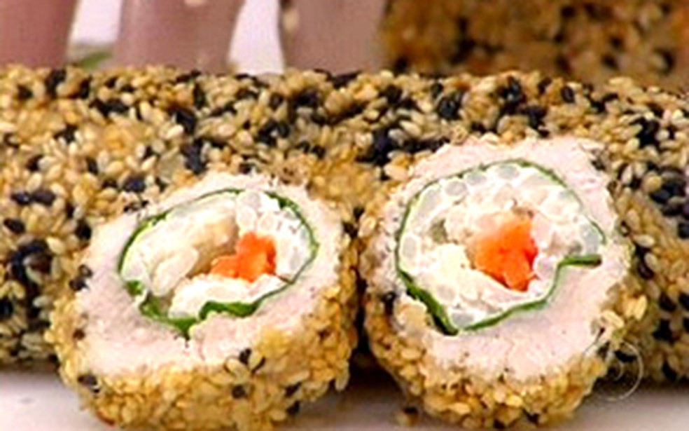 Sushi de Frango à Moda Brasileira | Receitas Gshow | Gshow