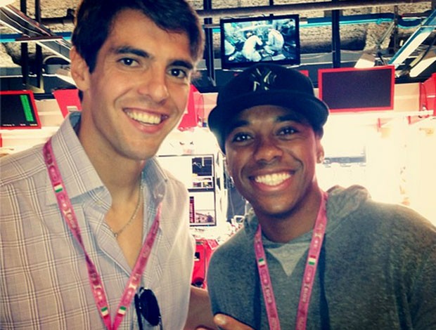 Rob Kaka Robi Kaká acompanha GP com Robinho e comemora a sua reestreia pelo Milan ...