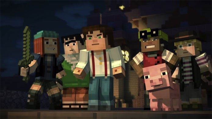 Minecraft: Story Mode é o nome do jogo que traz o gênero adventure para o game da Mojang (Foto: Divulgação)
